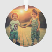 おじいちゃん私たちはあなたのクリスマス写真が大好き オーナメント (裏面)