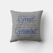 おじいちゃん素晴らしの言葉 クッション (裏面)
