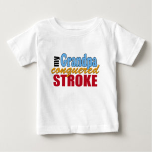 おじいちゃん脳卒中生存者 ベビーTシャツ