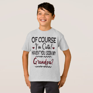 おじいちゃん見た事ないでもちろん私は可愛い Tシャツ
