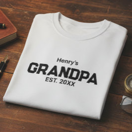 おじいちゃん設立年 Tシャツ