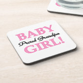 おじいちゃん誇りを持ったベビーガールギフト コースター (左側)