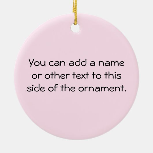 おじいちゃん誇りを持ったベビーガールギフト セラミックオーナメント (裏面)