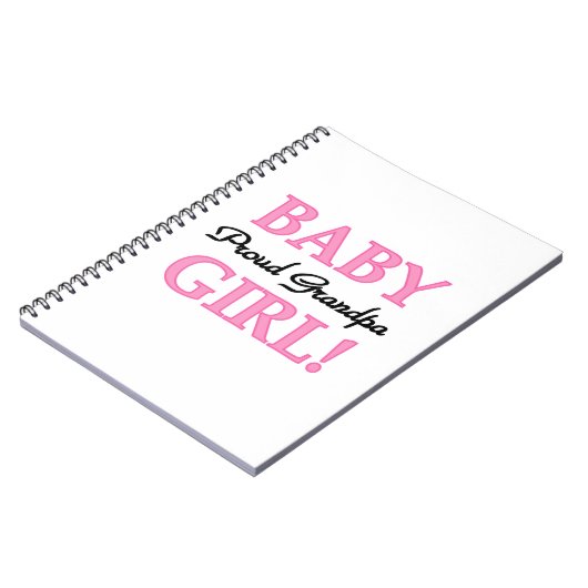 おじいちゃん誇りを持ったベビーガールギフト ノートブック (左側)