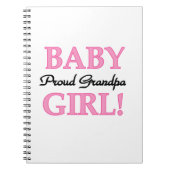 おじいちゃん誇りを持ったベビーガールギフト ノートブック (正面)