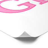 おじいちゃん誇りを持ったベビーガールギフト ポスター (角)