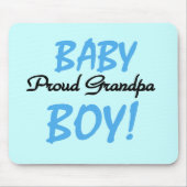 おじいちゃん誇りを持った男の赤ちゃんTシャツ&ギフト マウスパッド (正面)