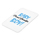 おじいちゃん誇りを持った男の赤ちゃんTシャツ&ギフト マグネット (左側)