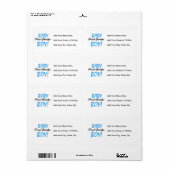 おじいちゃん誇りを持った男の赤ちゃんTシャツ&ギフト ラベル (フルシート)