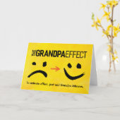 おじいちゃん誕生日おじいちゃんの効果 カード (黄色い花)