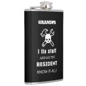 おじいちゃん誕生日ギフト男性おもしろいパパ夫 フラスク (右)