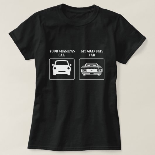 おじいちゃん車おじいちゃん車 Tシャツ (デザイン正面)