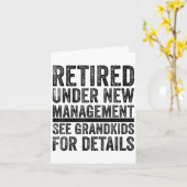 おじいちゃん退職したパパ退職男性最高の退職 カード (黄色い花)