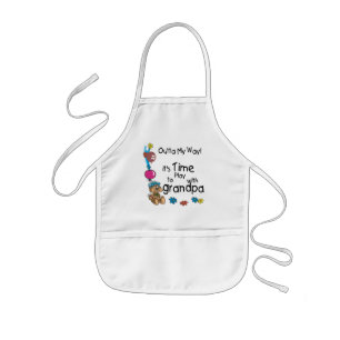 おじいちゃん遊との時間 子供用エプロン