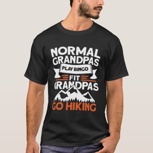 おじいちゃん達のハイキング Tシャツ (正面)