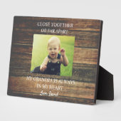 おじいちゃん長距離おじいちゃん愛のためのギフト フォトプラーク (側面)