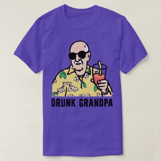 おじいちゃん飲 Tシャツ (デザイン正面)