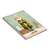 おじいちゃん魅力的と彼の猫 ノートブック (右側)