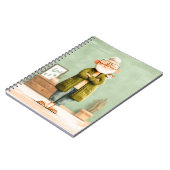 おじいちゃん魅力的と彼の猫 ノートブック (左側)