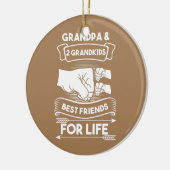 おじいちゃん2孫最高の友孫 セラミックオーナメント (左)