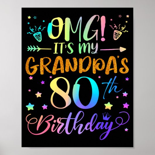 おじいちゃん80歳の誕生日おめでとう 80年のスイートメモリーズ ポスター (正面)