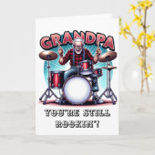 おじいちゃん、あなたはまだロック中" |誕生日ユーモア カード (黄色い花)