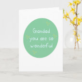 おじいちゃん あなたは素晴らしい (父の日) カード (黄色い花)