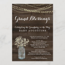 おじいちゃん、おばあちゃん、おばあちゃんシャワー 招待状