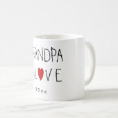 おじいちゃん=『お父さんの日の贈り物マグ』 コーヒーマグカップ (正面右)