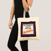 おじいちゃん トートバッグ (正面(商品))