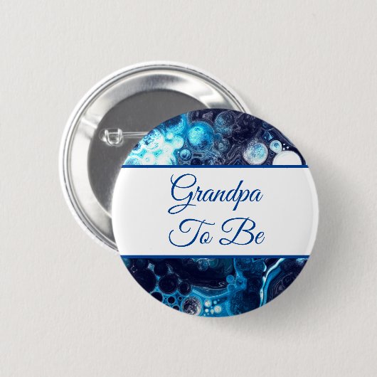 おじいちゃん |少年の赤ちゃんシャワーボタン 缶バッジ (正面&裏面)