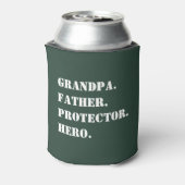 おじいちゃん 父 保護者 ヒーロー テキスト 父の日 缶クーラー (缶裏面)