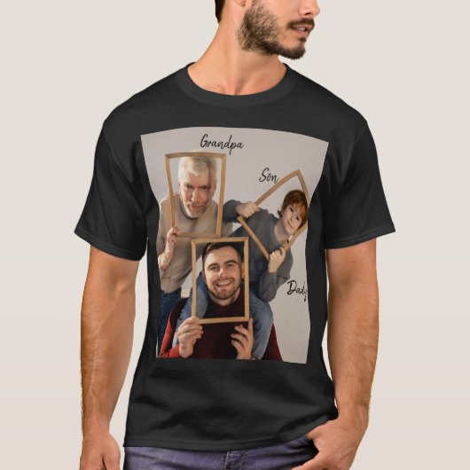 おじいちゃん 父 息子 ペアTシャツ Tシャツ (正面)