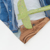 おじいちゃん。男だ。神話。伝説。 |写真 フリースブランケット (角)