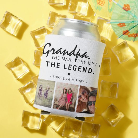 おじいちゃん。男だ。神話。伝説。3枚 缶クーラー (インサイチュ 夏)