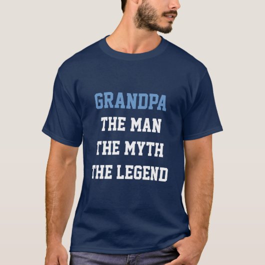 おじいちゃん 男 神話 レジェンド Tシャツ (正面)