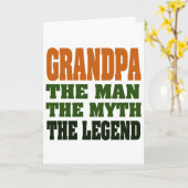 おじいちゃん – 男、神話、伝説！ カード (黄色い花)