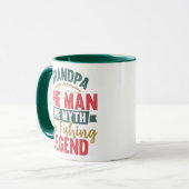 おじいちゃん – 男、神話、魚釣り伝説 マグカップ (正面左)