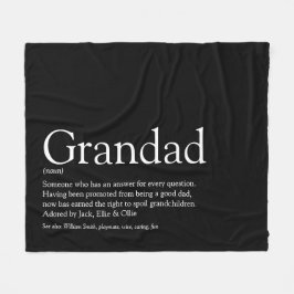 おじいちゃん 祖父 おじいさん 説明 フリースブランケット