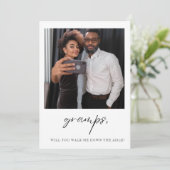 おじいちゃん、私を式場まで歩いてくれますか?お父さん 招待状 (スタンド正面)