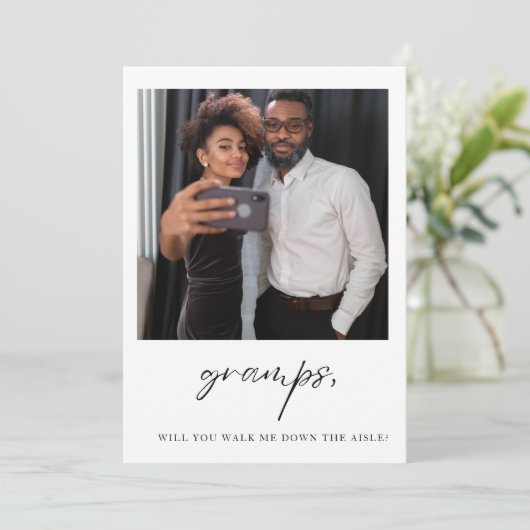 おじいちゃん、私を教会まで連れて行ってくれる？父 招待状 (スタンド正面)