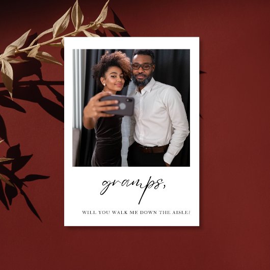 おじいちゃん、私を教会まで連れて行ってくれる?父 招待状