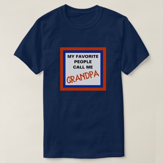 おじいちゃん Tシャツ (デザイン正面)