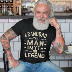 おじいちゃん   The Man The Myth The Legend Father Day Tシャツ