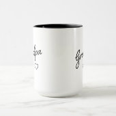 おじいちゃんEstを明らかにする。年間ミニマリスト黒白 マグカップ (中央)