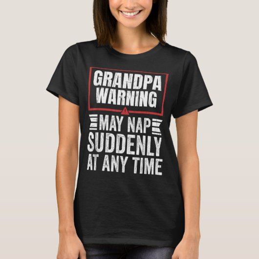 おじいちゃんMay昼寝At Any Time祖父グラフィック Tシャツ (正面)