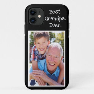 おじいカッコいい最高のちゃんが黒写真を撮るパーソナライズされた- iPhone 11 ケース