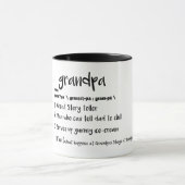 おじいクールじいちゃんの父親のクリスマスおもしろい マグカップ (中央)