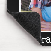 おじい最高のちゃんが黒写真を撮パーソナライズされたる マウスパッド (コーナー)