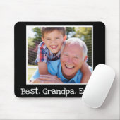 おじい最高のちゃんが黒写真を撮パーソナライズされたる マウスパッド (マウス)